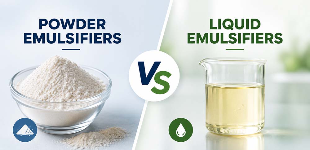 POWDER EMULSIFIERS VS LIQUID EMULSIFIERS